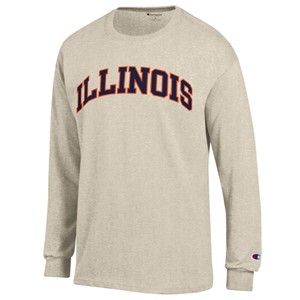 ILLINOIS ARCH L/S T-SHIRT -  oatmealheather
